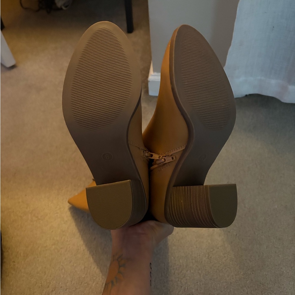 Target Women's Tan Heeled Boots - Picture 2 of 5
